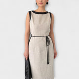 Elegante vestido sem mangas