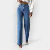 Jeans de cintura subida