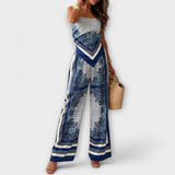 Elegante conjunto de colete e calças