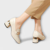Estilosos Mocassins Krissy de Couro Natural