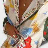 Conjunto elegante de duas peças para mulher