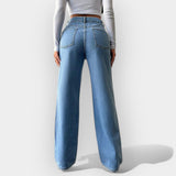 Jeans de cintura subida