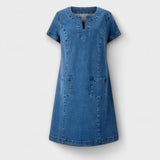 Pehmeä Denim Mekko