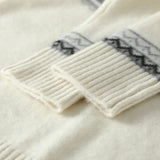 Norvale Alpine -kašmirneule, jossa on jacquard-kuvio
