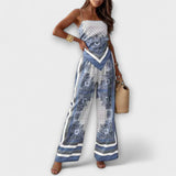 Elegante conjunto de colete e calças