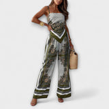 Elegante conjunto de colete e calças