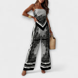 Elegante conjunto de colete e calças