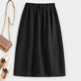 Elegantti Vintage Midi Hame Magdaléna Etutaskuilla